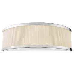 Alvaro Polished Chrome & Ivory Wall Light