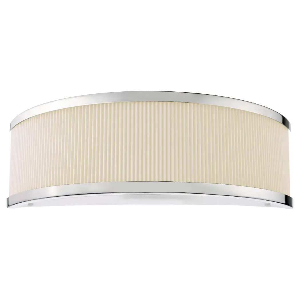 Alvaro Polished Chrome & Ivory Wall Light