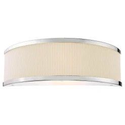Alvaro Polished Chrome & Ivory Wall Light