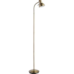 Amalfi Antique Brass Task Floor Lamp