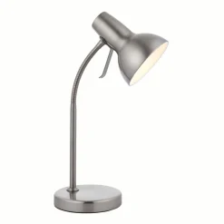 Amalfi 47cm USB Desk Lamp Satin Nickel