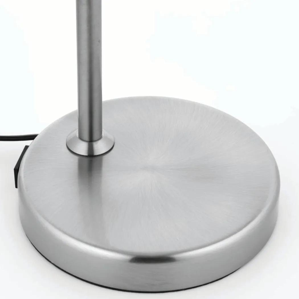 Amalfi 47cm USB Desk Lamp Satin Nickel