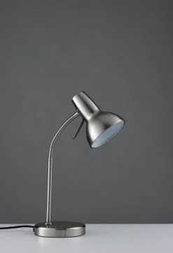 Amalfi 47cm USB Desk Lamp Satin Nickel