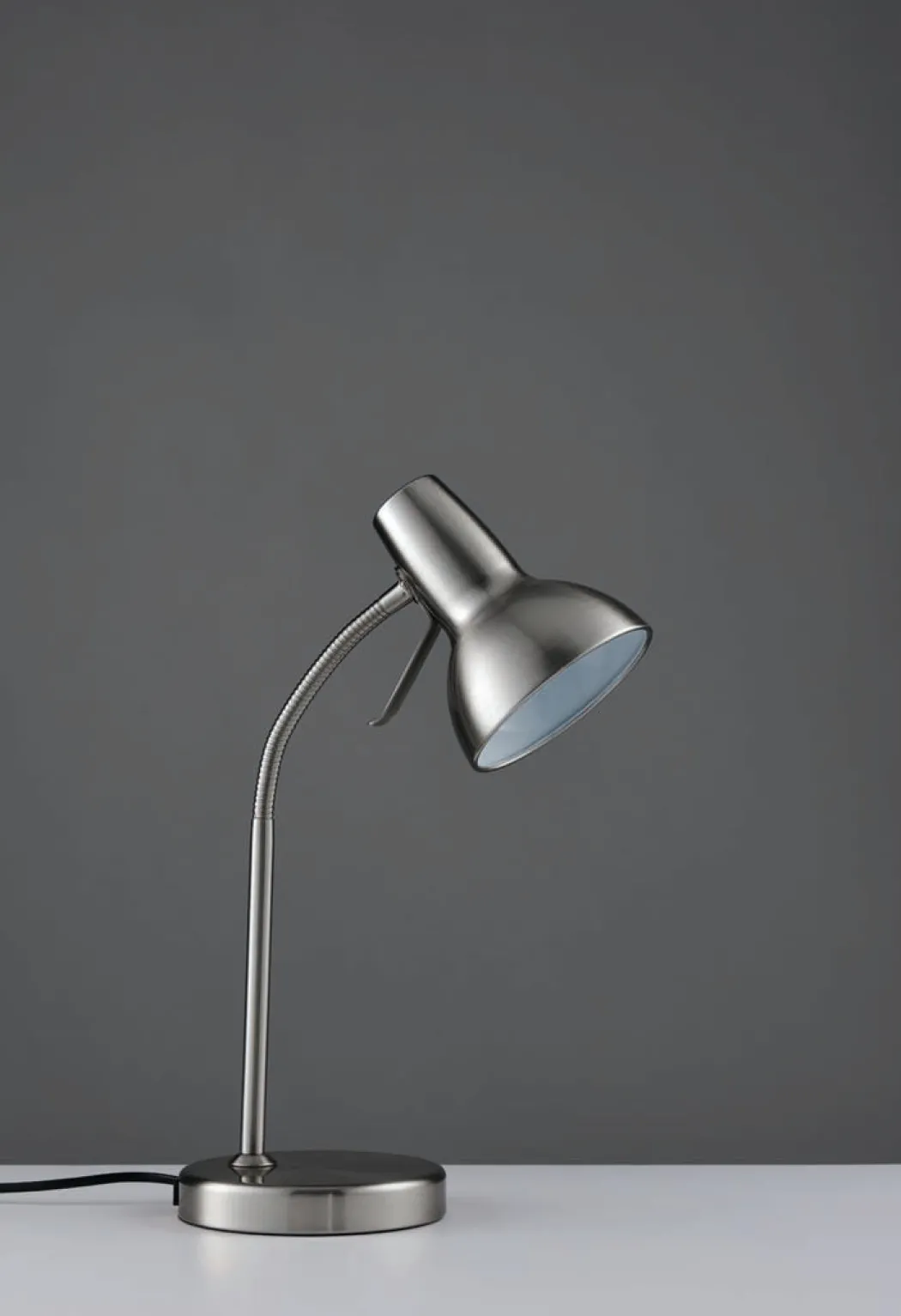 Amalfi 47cm USB Desk Lamp Satin Nickel