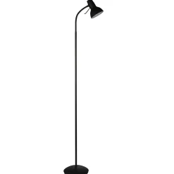 Amalfi Matt Black Task Floor Lamp