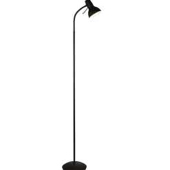 Amalfi Matt Black Task Floor Lamp