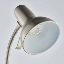 Amalfi Satin Nickel Task Floor Lamp
