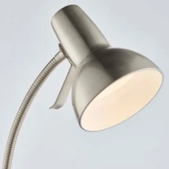 Amalfi Satin Nickel Task Floor Lamp