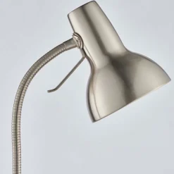 Amalfi Satin Nickel Task Floor Lamp