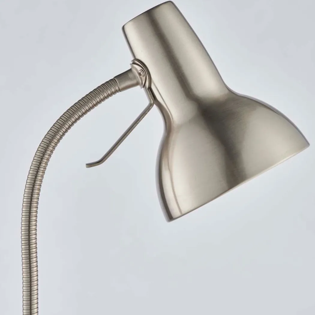 Amalfi Satin Nickel Task Floor Lamp