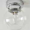 Amelie IP44 Flush Polished Chrome Ceiling Light