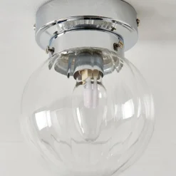Amelie IP44 Flush Polished Chrome Ceiling Light