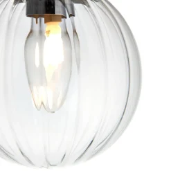 Amelie IP44 Flush Polished Chrome Ceiling Light