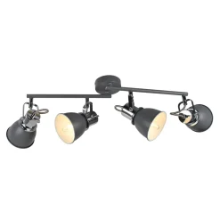 Amelix Dark Grey 4 Light Ceiling Spotlight Bar