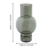 Ampitabe Green Round Vase