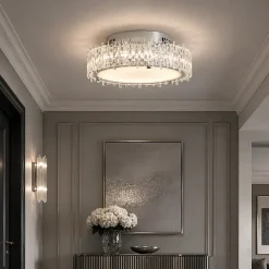 Ana Chrome LED Flush Ceiling Light