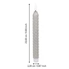 Andrafiabe Twisted Grey LED Candle