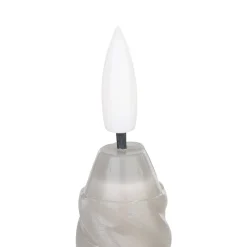 Andrafiabe Twisted Grey LED Candle