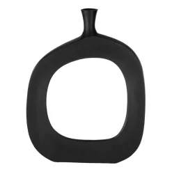 Ankarefo Black Round Vase