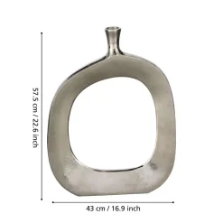 Ankarefo Round Silver Vase