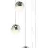 Annika 5 Light Polished Chrome LED Multidrop Ceiling Pendant