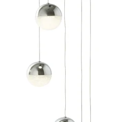 Annika 5 Light Polished Chrome LED Multidrop Ceiling Pendant