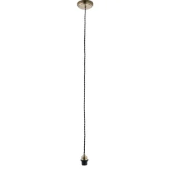 Antique Brass 1-Light Pendant Cable