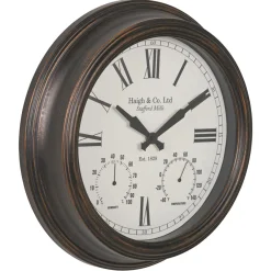 Antique Effect Bronze Wall Clock
