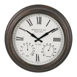 Antique Effect Bronze Wall Clock