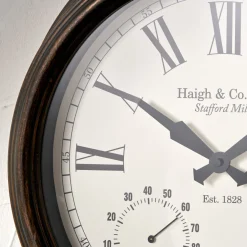 Antique Effect Bronze Wall Clock