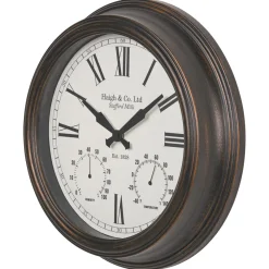 Antique Effect Bronze Wall Clock