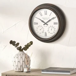 Antique Effect Bronze Wall Clock