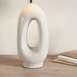 Aoife Cream Ceramic Table Lamp