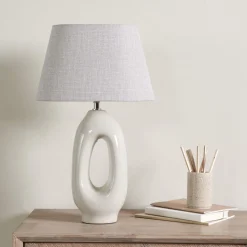 Aoife Cream Ceramic Table Lamp