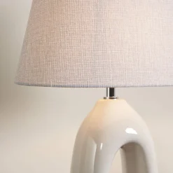Aoife Cream Ceramic Table Lamp