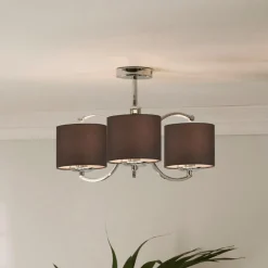 Arcadia 3 Light Ceiling Light Polished Chrome