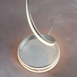 Aria LED Silver Leaf Floor Lamp