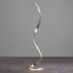 Aria LED Silver Leaf Floor Lamp