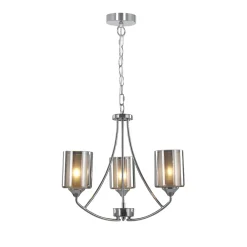 Ashton 3-Light Polished Chrome Chandelier Ceiling Light
