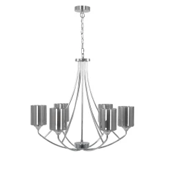Ashton 6-Light Polished Chrome Chandelier Ceiling Light