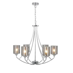 Ashton 6-Light Polished Chrome Chandelier Ceiling Light