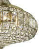Asmara Antique Brass & Crystal Ceiling Pendant