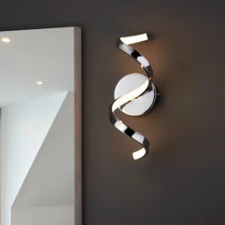 Astral LED Polished Chrome Wall Light IP44