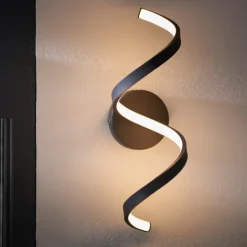 Astral Outdoor LED Black Wall Light IP44