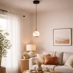 Astrid 1 Light Gold LED Pendant Ceiling Light
