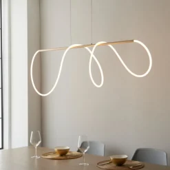 Attalea LED Satin Gold Ceiling Pendant