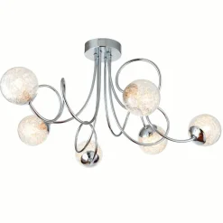 Auria 6 Light Semi Flush Ceiling Light