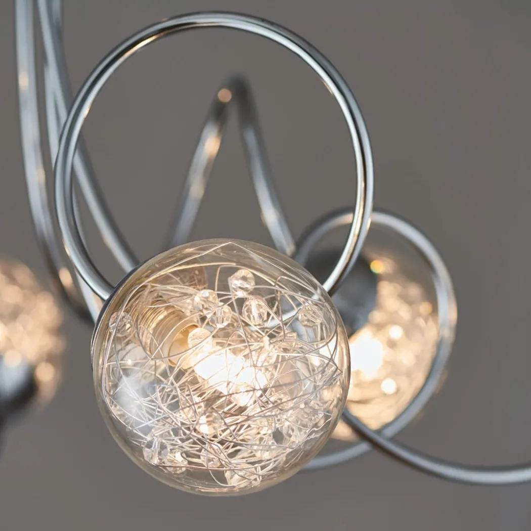 Auria 6 Light Semi Flush Ceiling Light