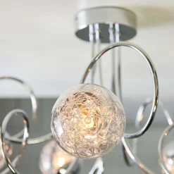 Auria 6 Light Semi Flush Ceiling Light