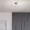 Aurora 2 Light Silver LED Flush Ceiling Light